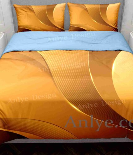 Luxurious and Colorful 3D Geometric Yellow Duvet Cover Set: Perfect Birthday Gift for Twin, Full, Queen, and King Sizes