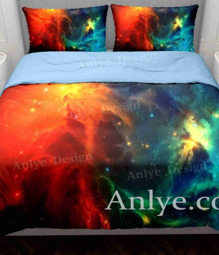 Discount Bright Yellow Galaxy Duvet Cover Set: Vibrant and Colorful