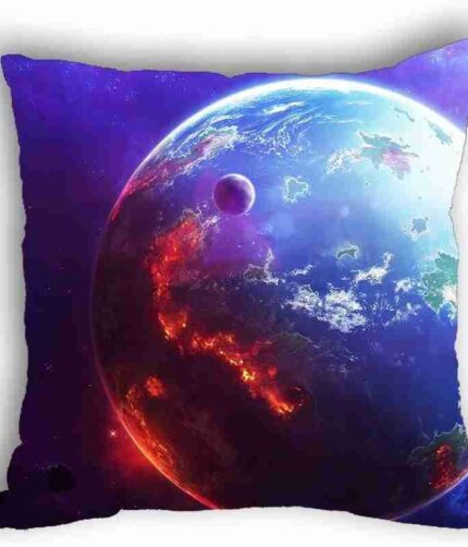 Anlye Blue Aerial Earth Cushions Memory Foam Pillow Chair Cushions case/Cover 3D Printing Silk Pillowcase