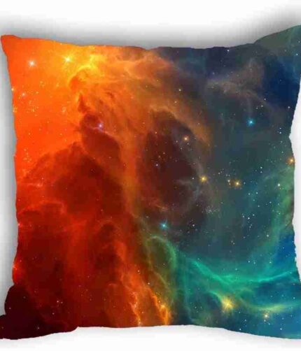Anlye Galaxy Pillowcase red and Blue Solar Wind pillowcover Unique Design Euro Pillow Covers
