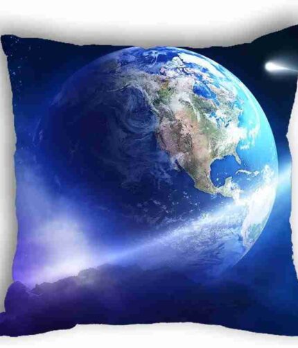 Anlye Blue Aerial Earth Pillow Cover Travel Pillow case 18X18 Satin Pillow Cases Wholesale Cushions Cases