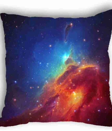 Anlye Galaxy Pillowcase Blue red Patio Pillow case Silk Pillowcase Outdoor Chair Cushions Pillow Cover